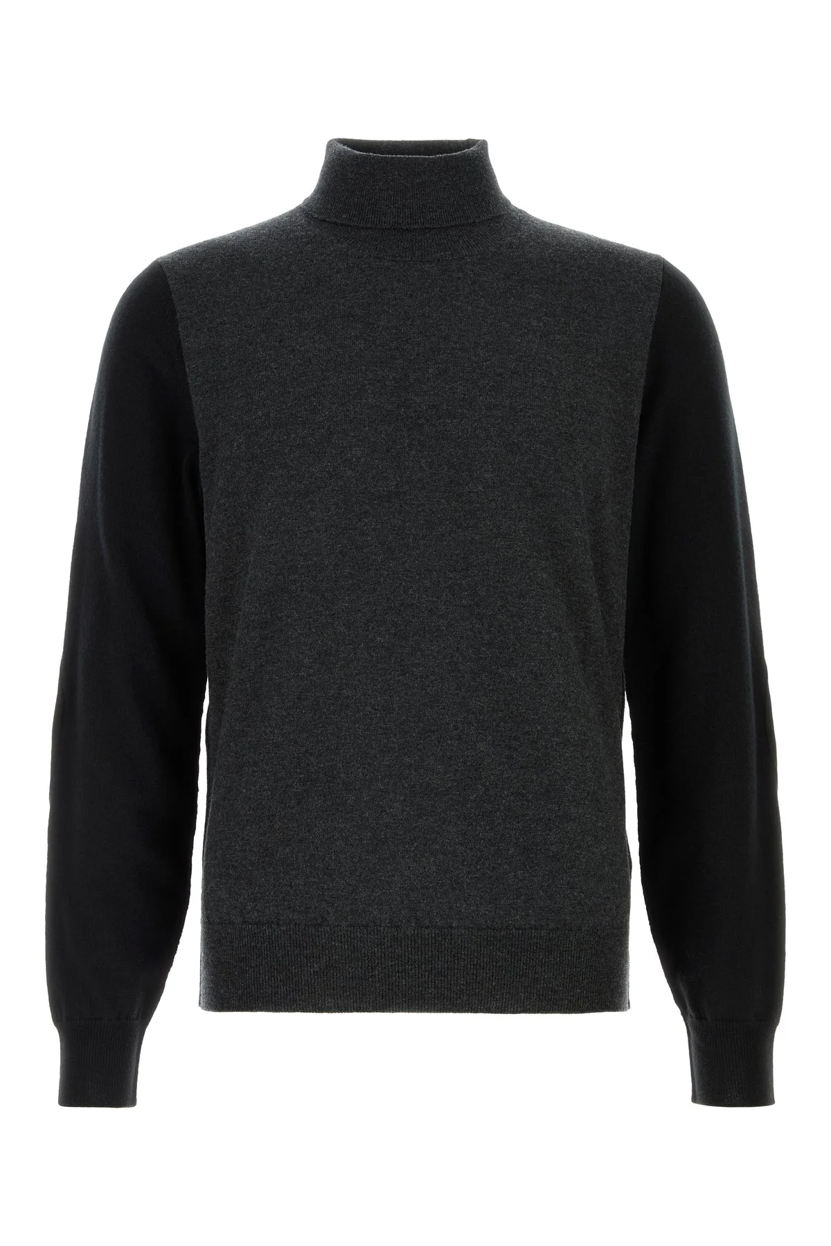 Two-tone wool sweater - 1