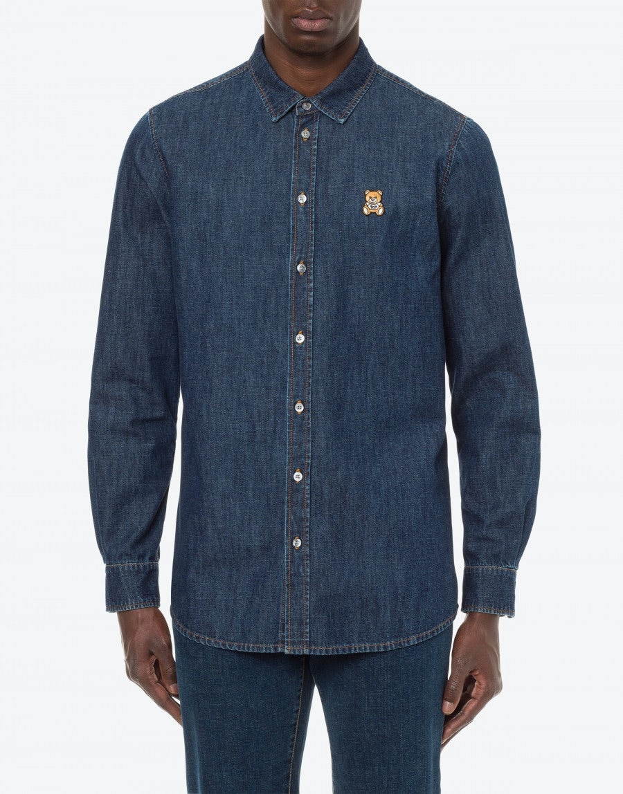 TEDDY EMBROIDERY CHAMBRAY SHIRT - 2