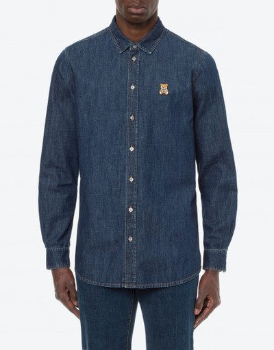 Moschino TEDDY EMBROIDERY CHAMBRAY SHIRT outlook