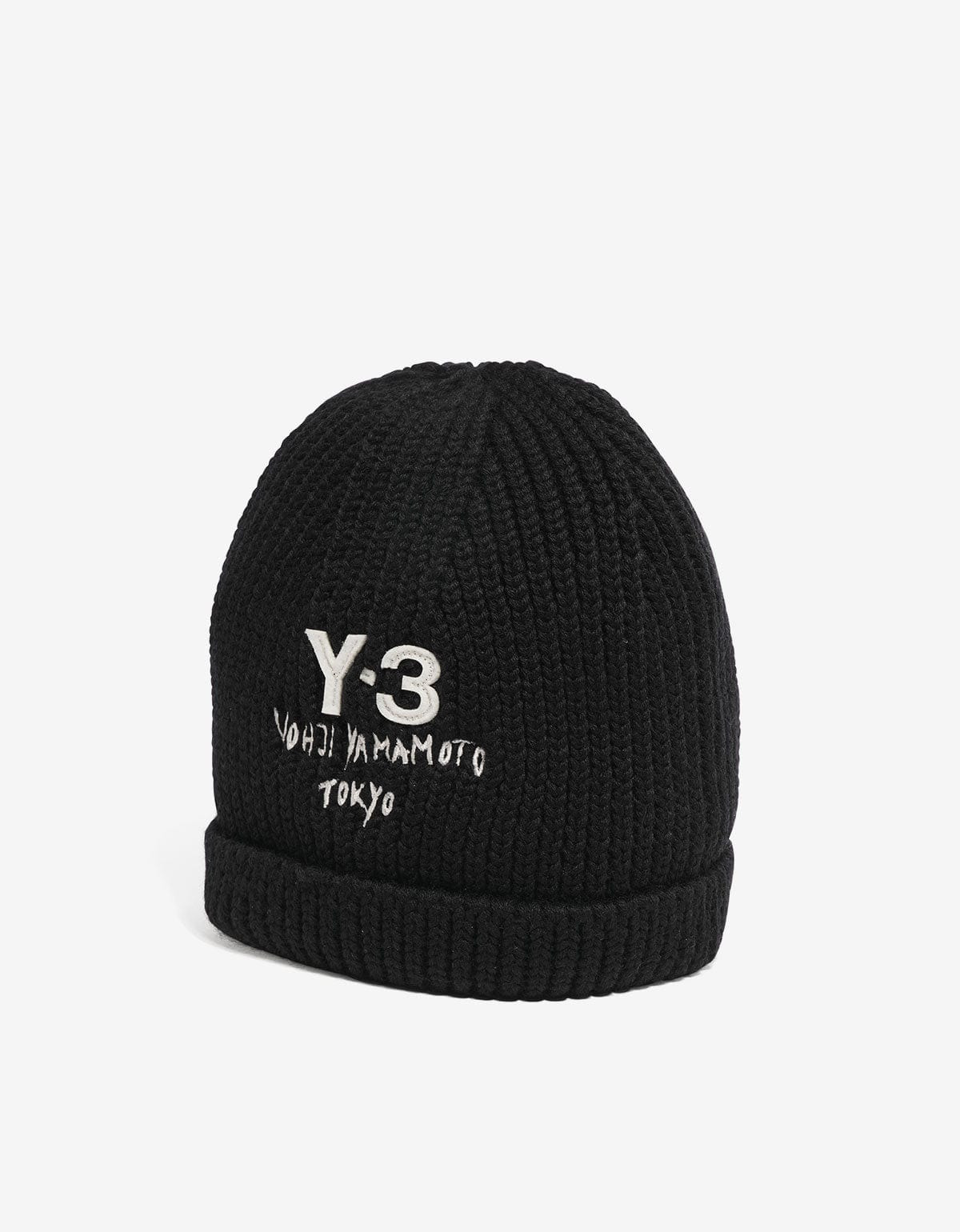Y-3 Chunky Knit Beanie Hat - 5