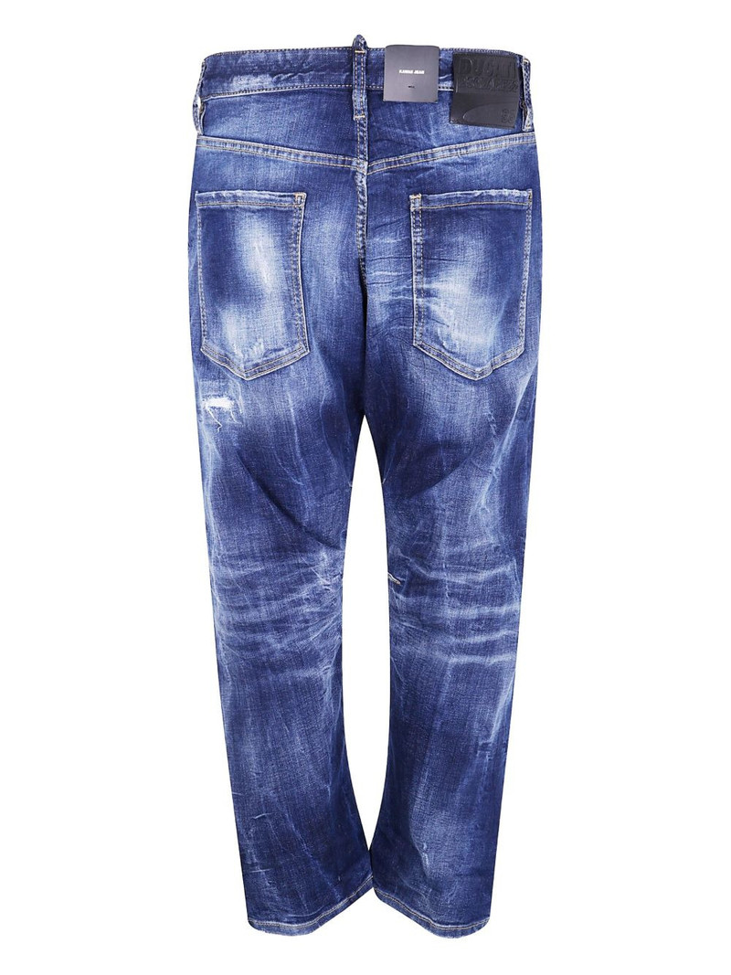 DSQUARED2 faded-effect five-pocket jeans outlook