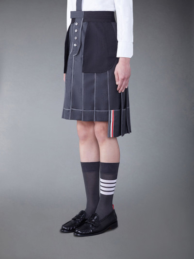 Thom Browne Twill Classic Backstrap Pleated Skirt outlook