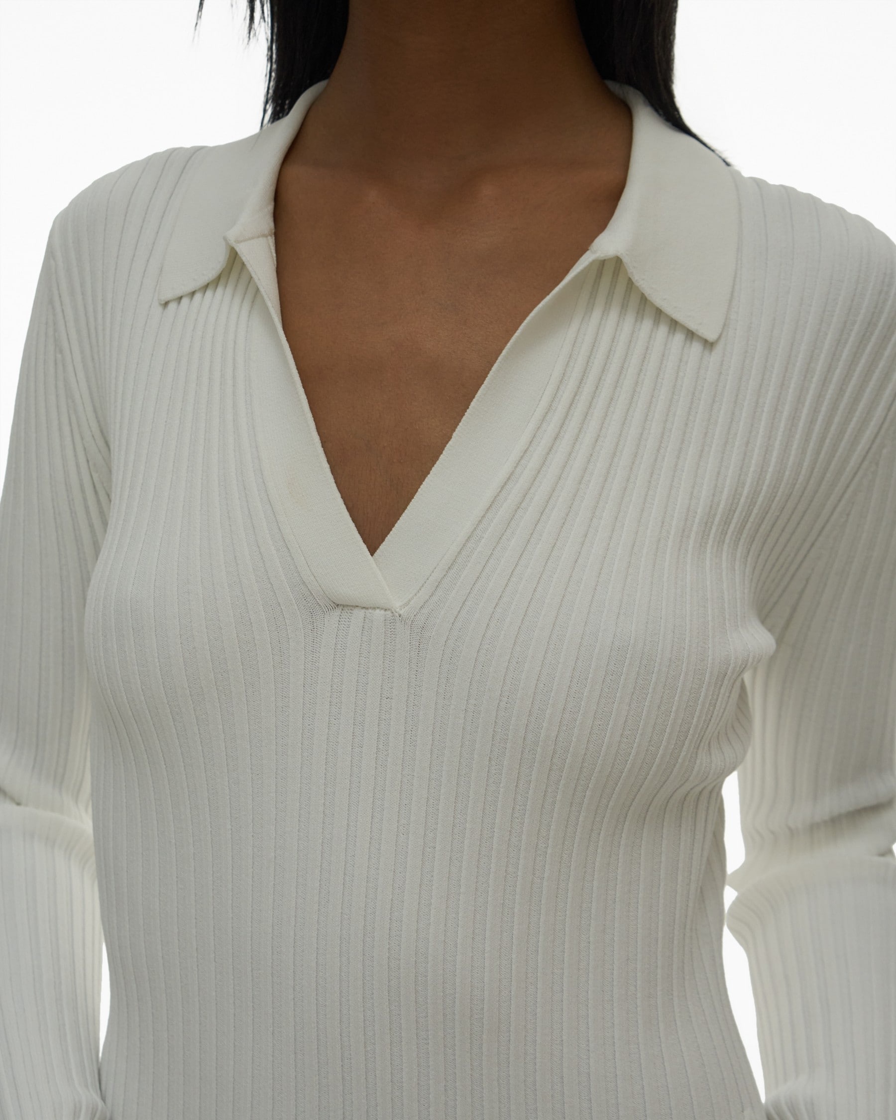 RIBBED POLO DRESS - 6