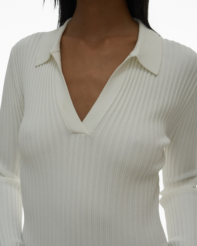 RIBBED POLO DRESS 6