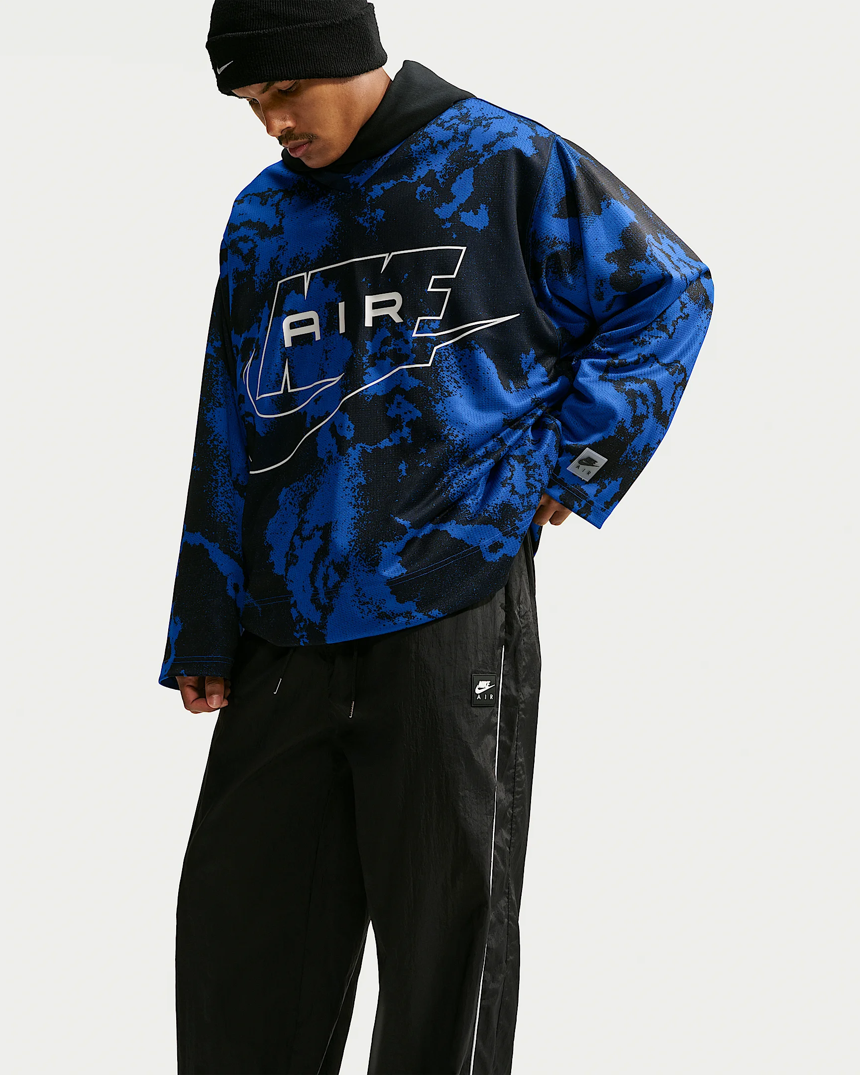 Nike Air Men's Long-Sleeve All-Over-Print Jersey - 1