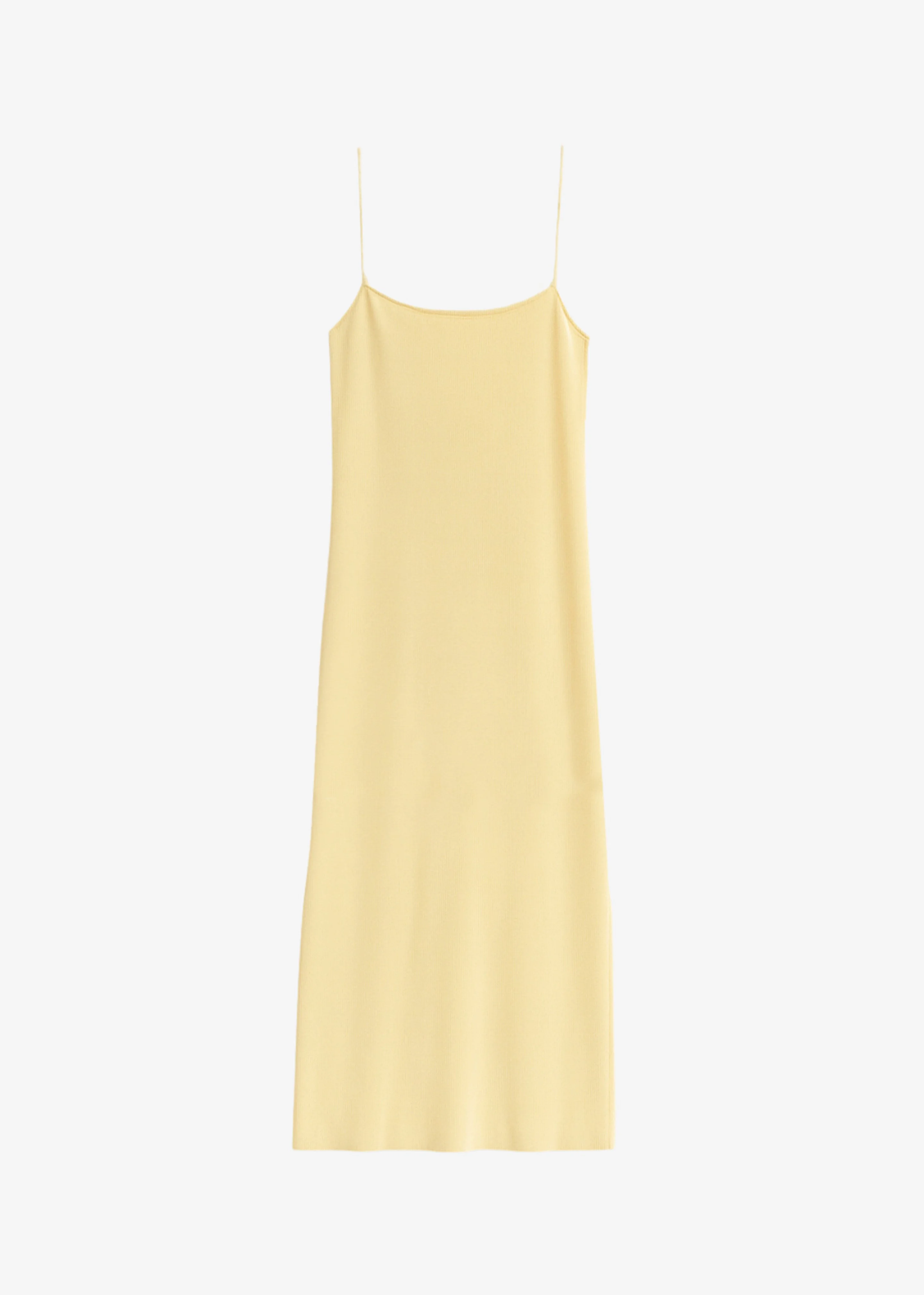 Keira Knit Midi Dress - Yellow - 1