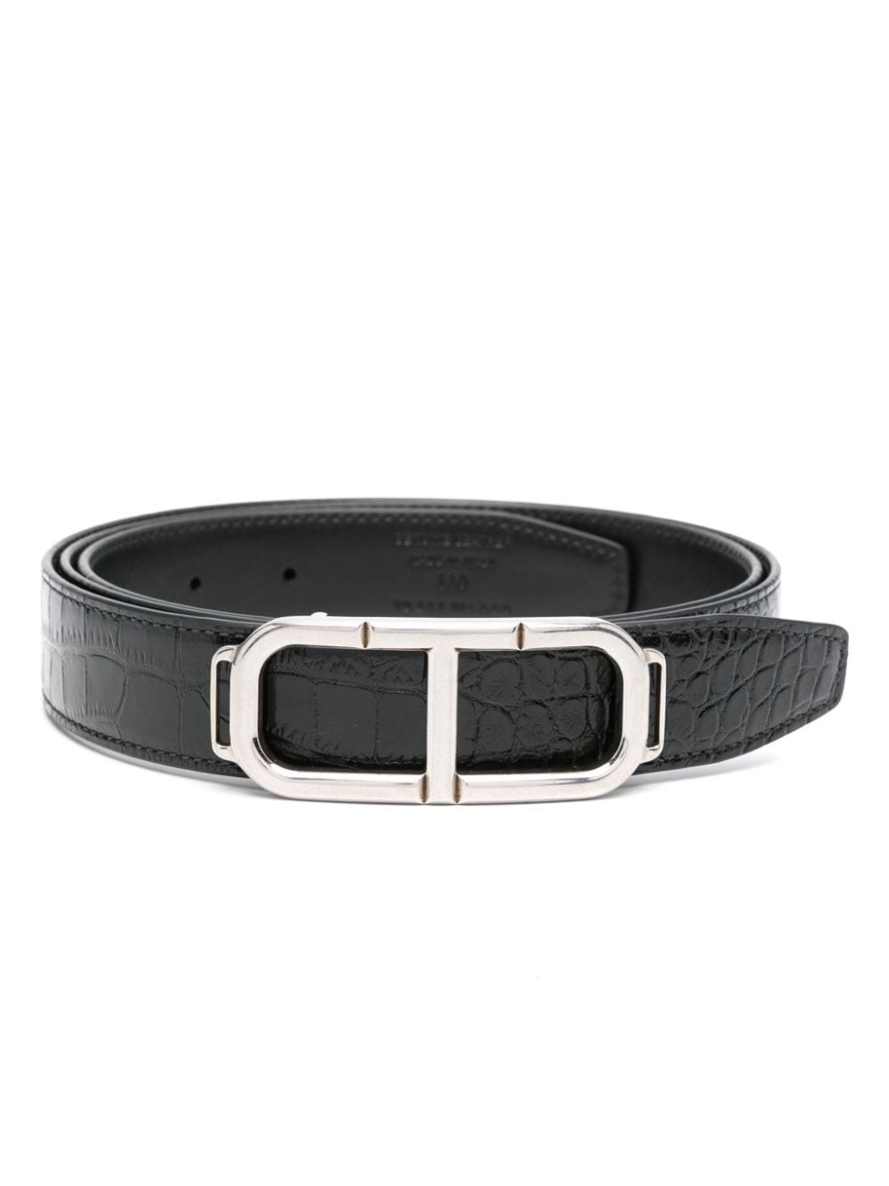 logo-buckle belt - 1