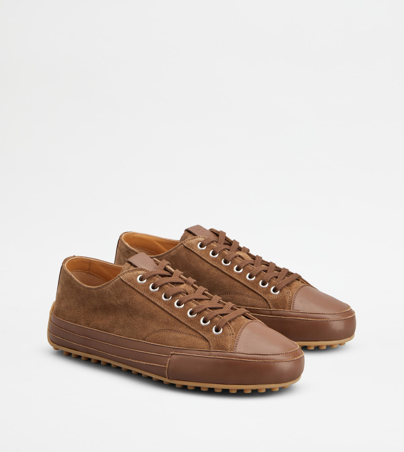SNEAKERS IN SUEDE - BROWN 2