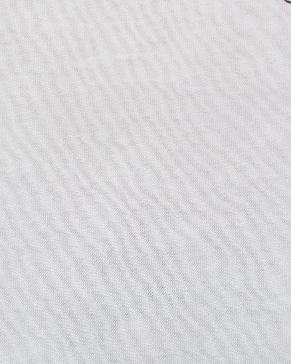 T-Shirt Basic Jersey Cherry Relaxed White - 6