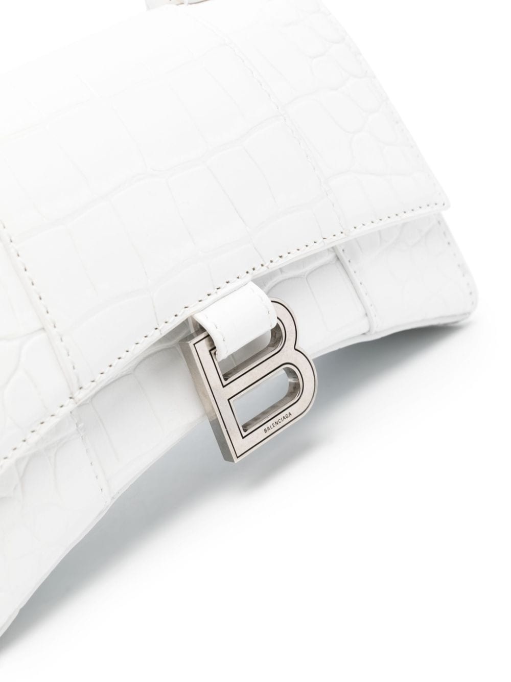 extra small Hourglass croc-embossed tote bag - 4