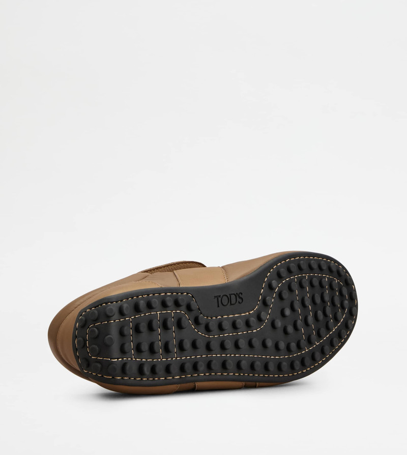 TOD'S T-MARATHON SNEAKERS IN LEATHER - BROWN 4