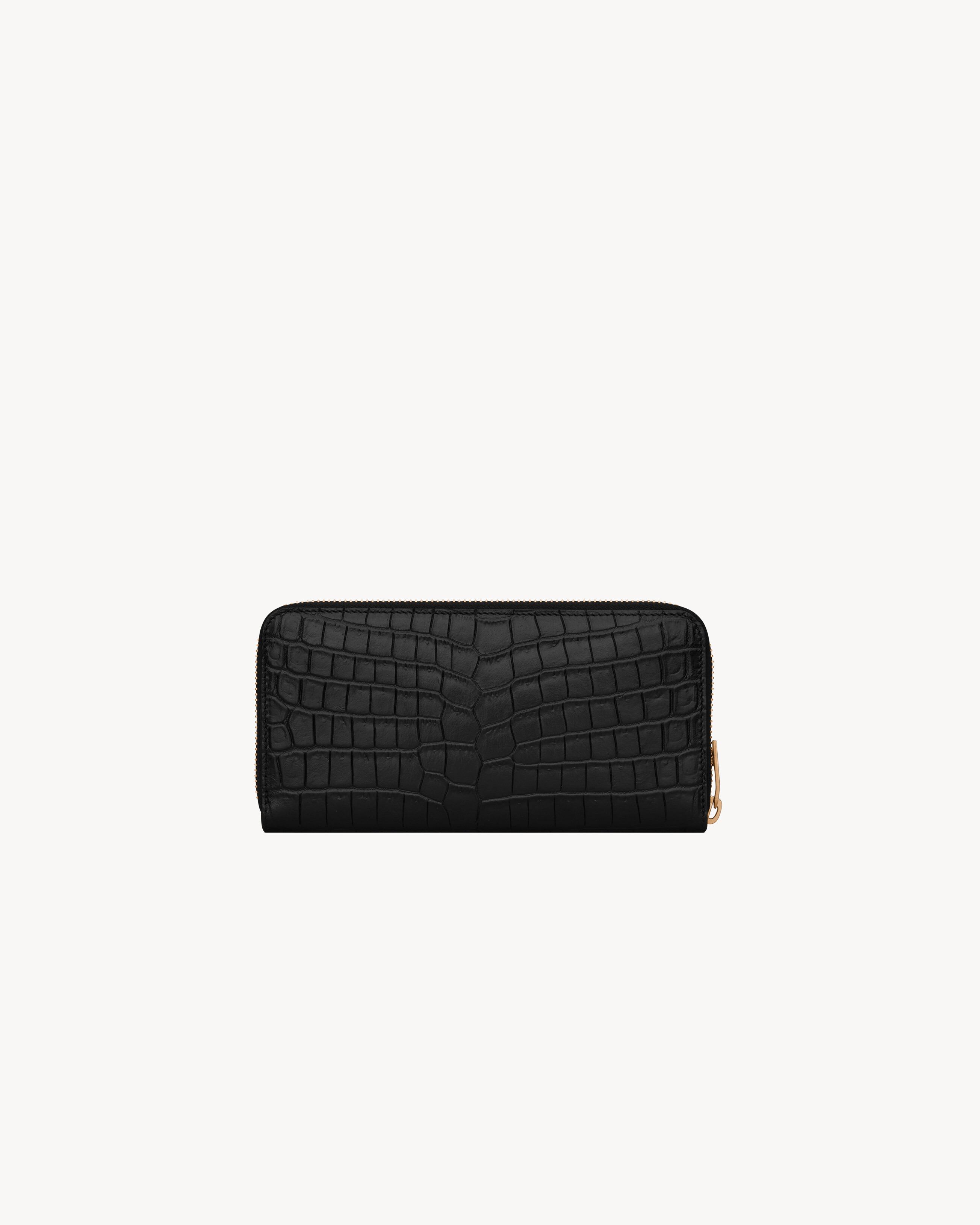 TINY CASSANDRE ZIP-AROUND WALLET IN CROCODILE-EMBOSSED MATTE LEATHER - 2