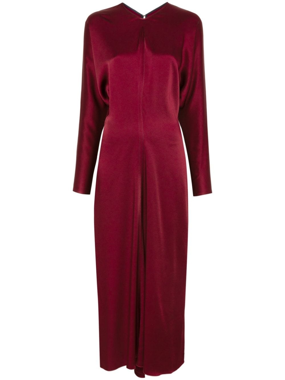 dolman-sleeves midi dress - 1