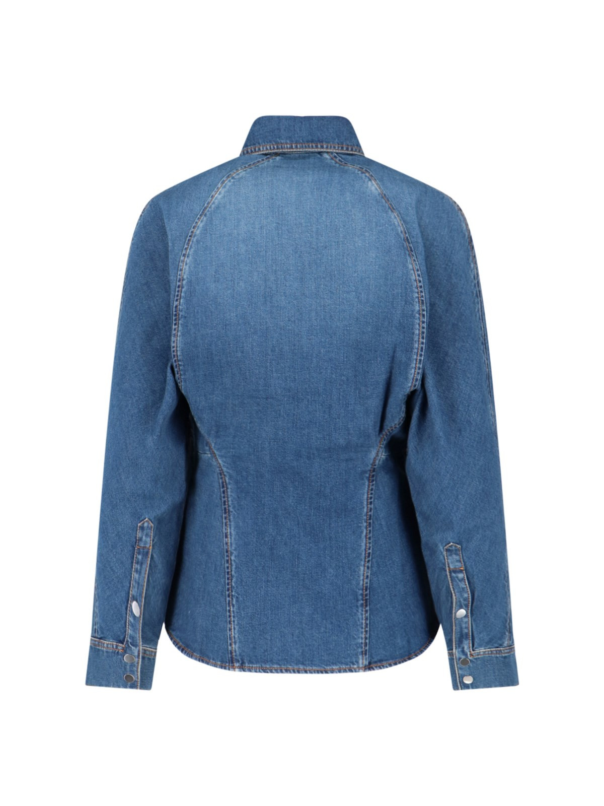 ROUNDED DENIM SHIRT - 2