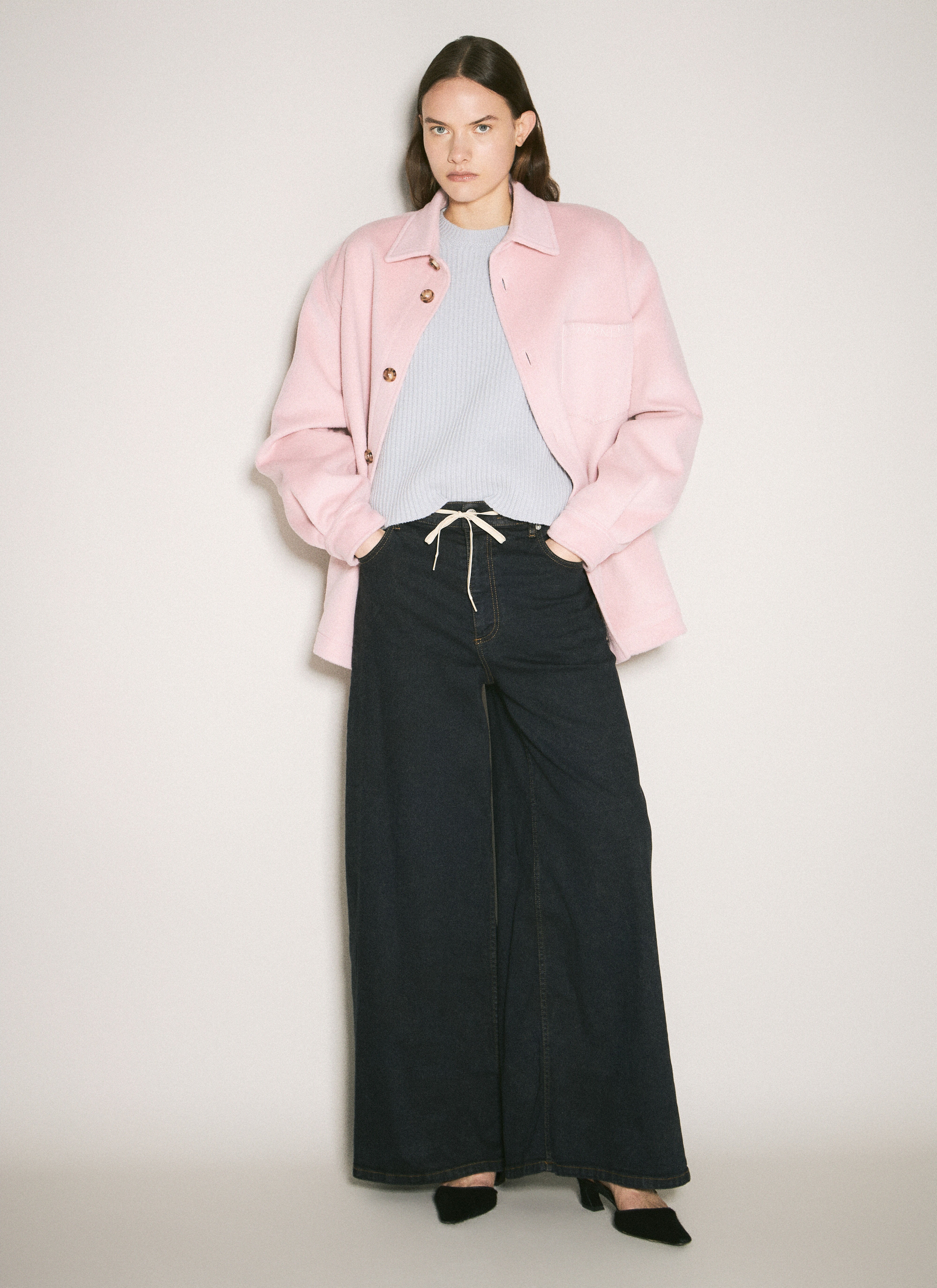 Wide-Leg Stretch Jeans - 2
