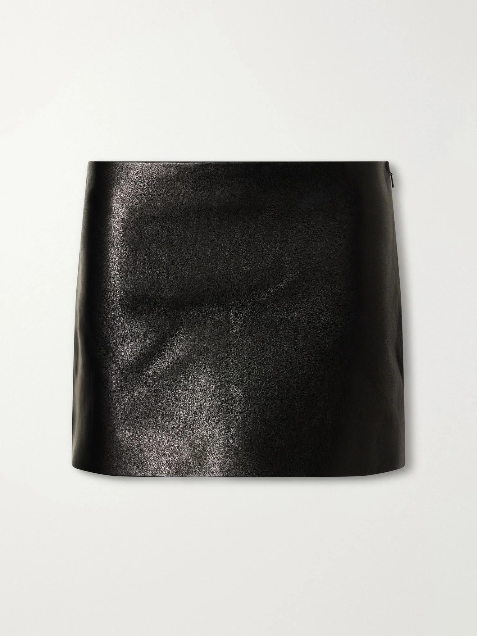 Jett full-grain leather mini skirt Black - 1