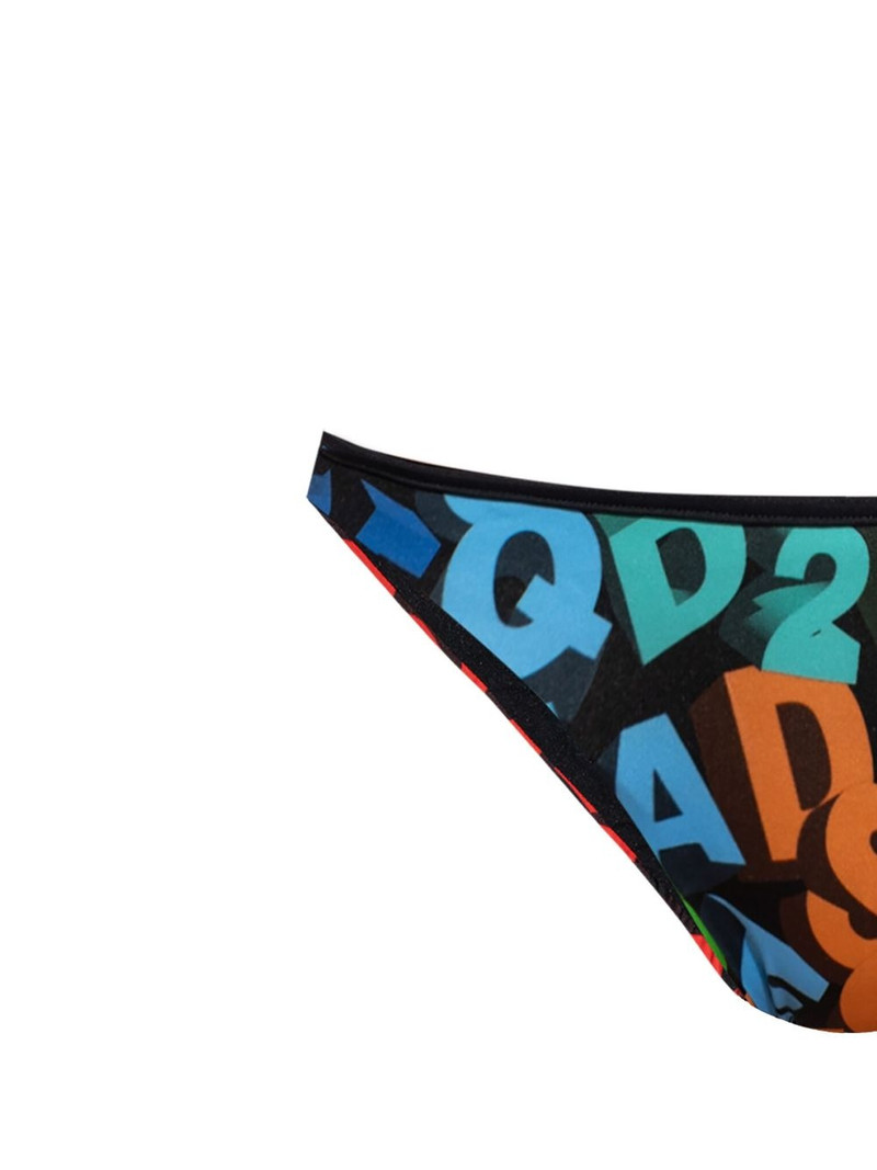 DSQUARED2 logo-print bikini bottoms outlook