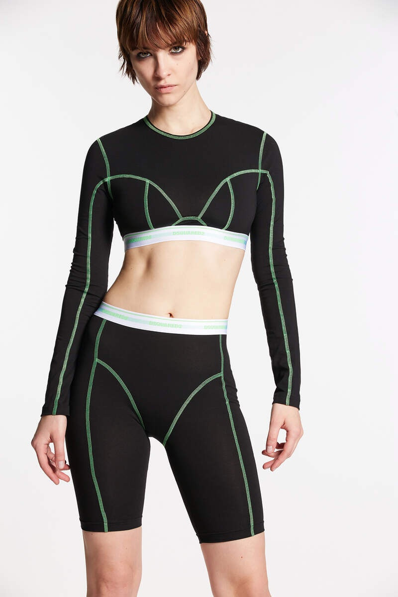 DSQUARED2 BAND TECHNICOLOR CYCLING SHORTS 1