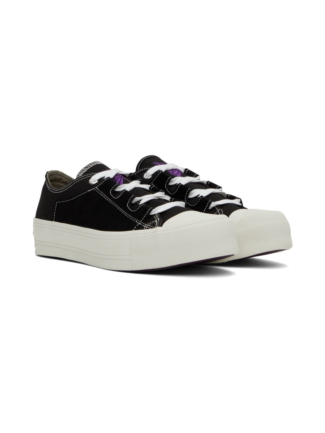 Black Asymmetric Ghillie Sneakers - 4