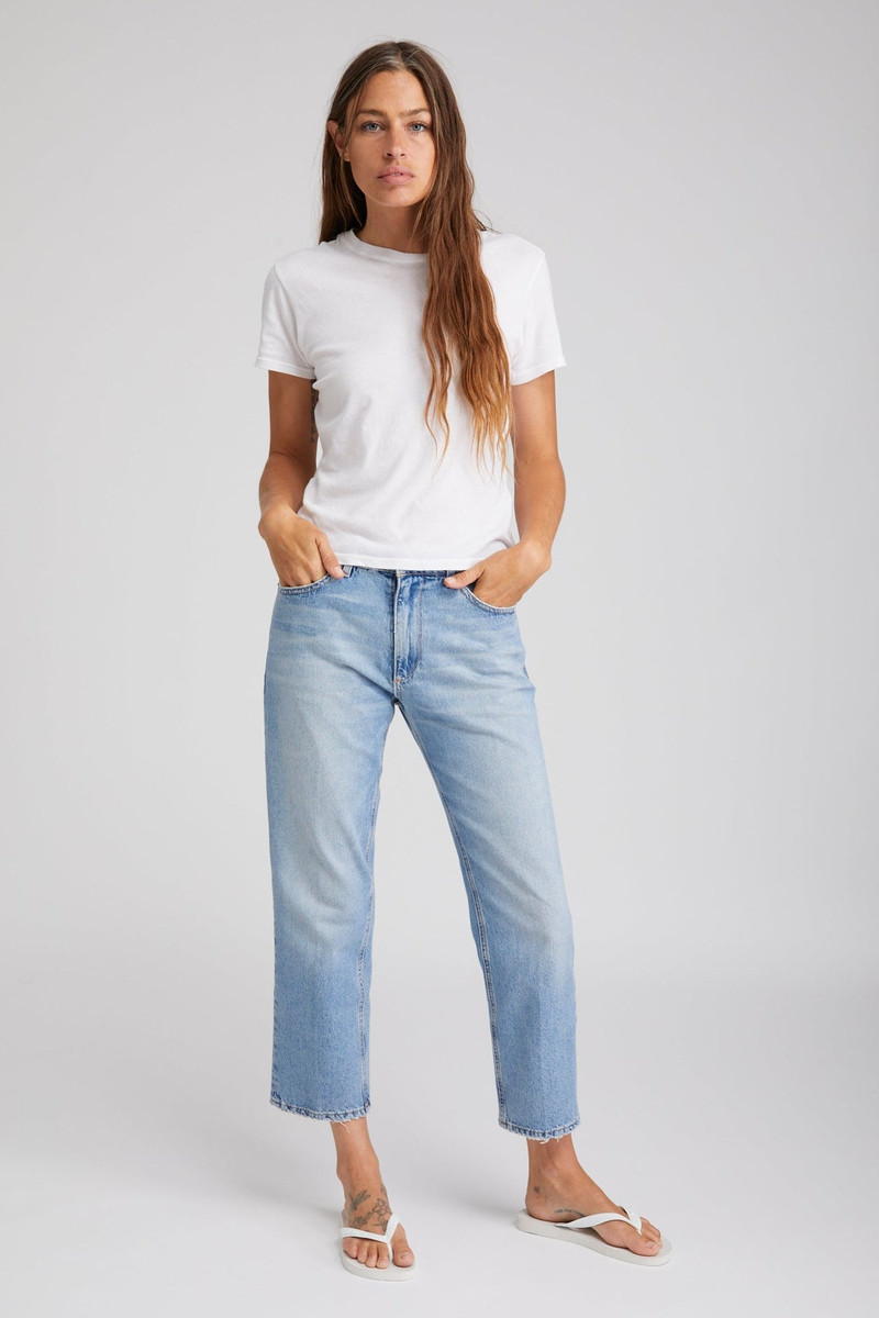SPRWMN VICTORIA CROPPED STRAIGHT LEG DENIM outlook