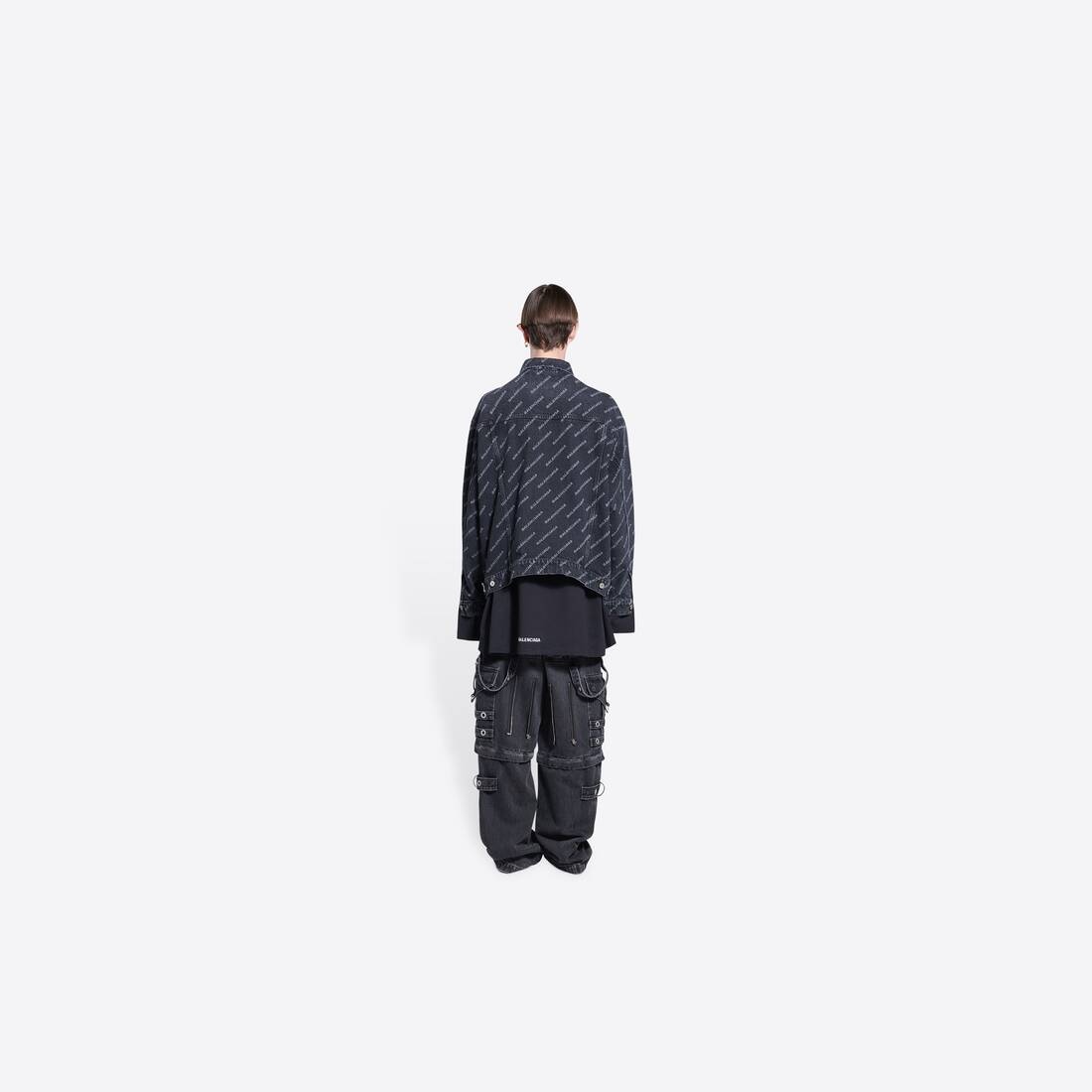 Men's Year Of The Tiger Typo Jacket Large Fit in Black - 3