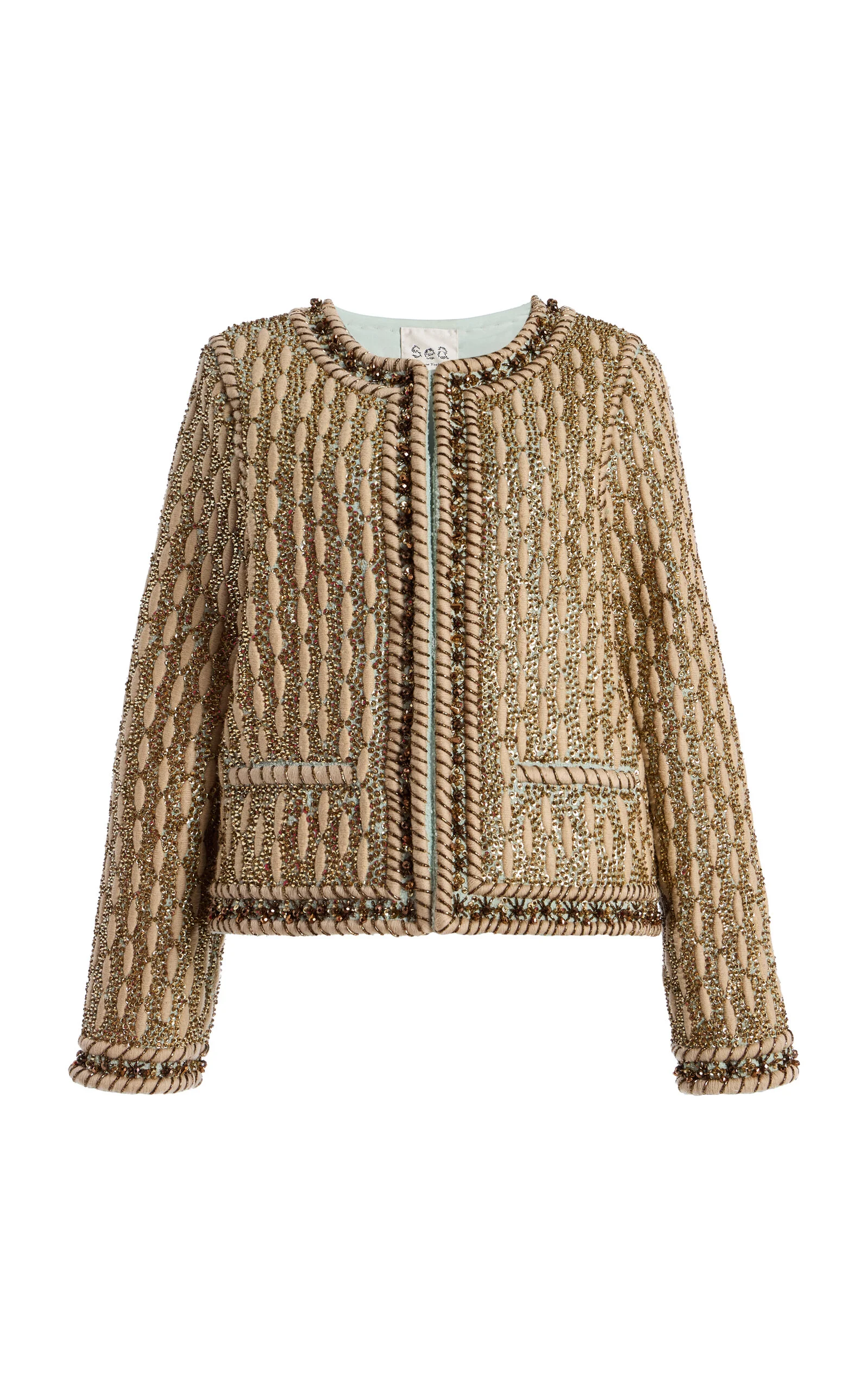 Viviana Embroidered Jacket gold - 1