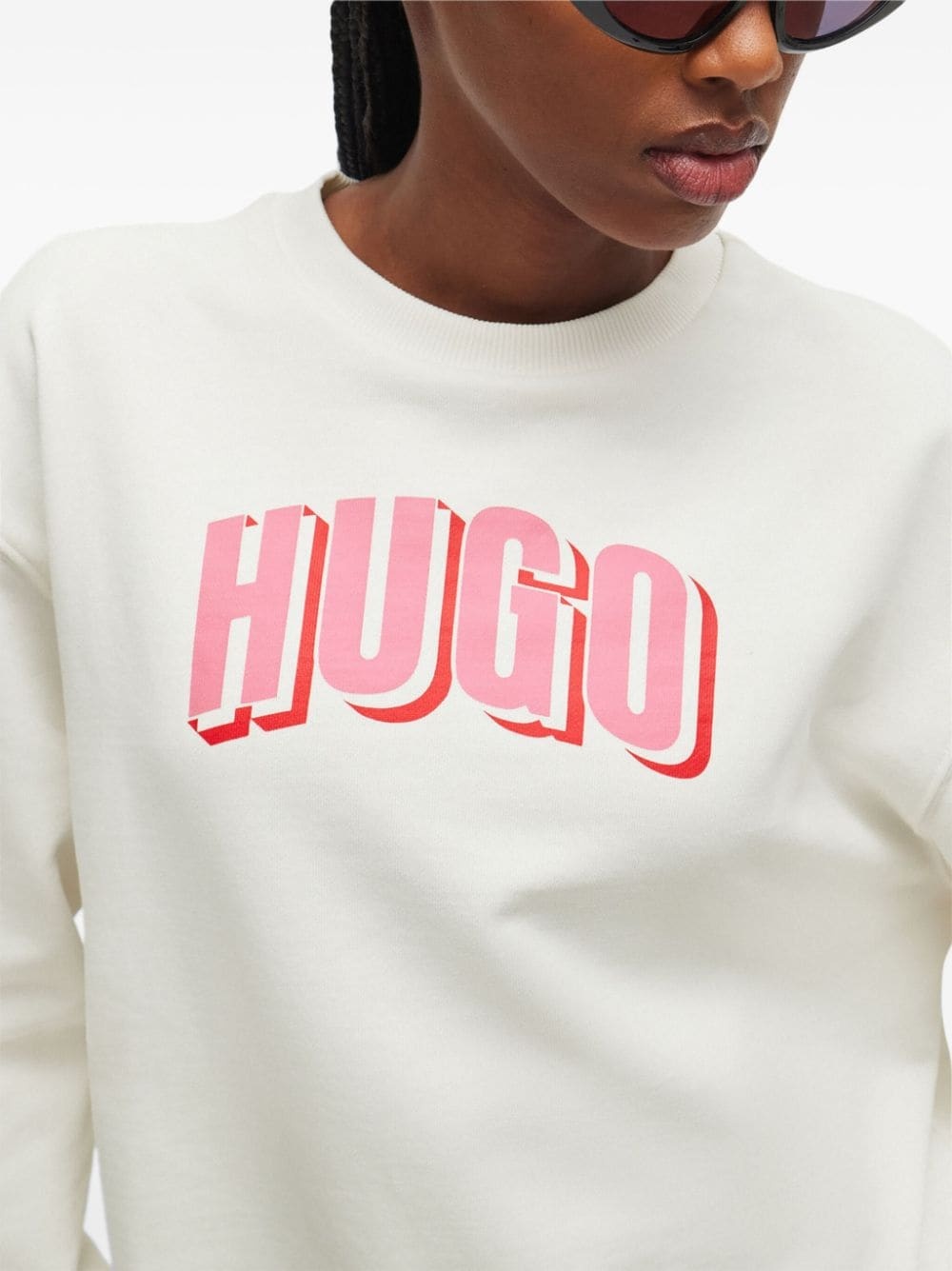 logo-print cotton-blend sweatshirt - 5