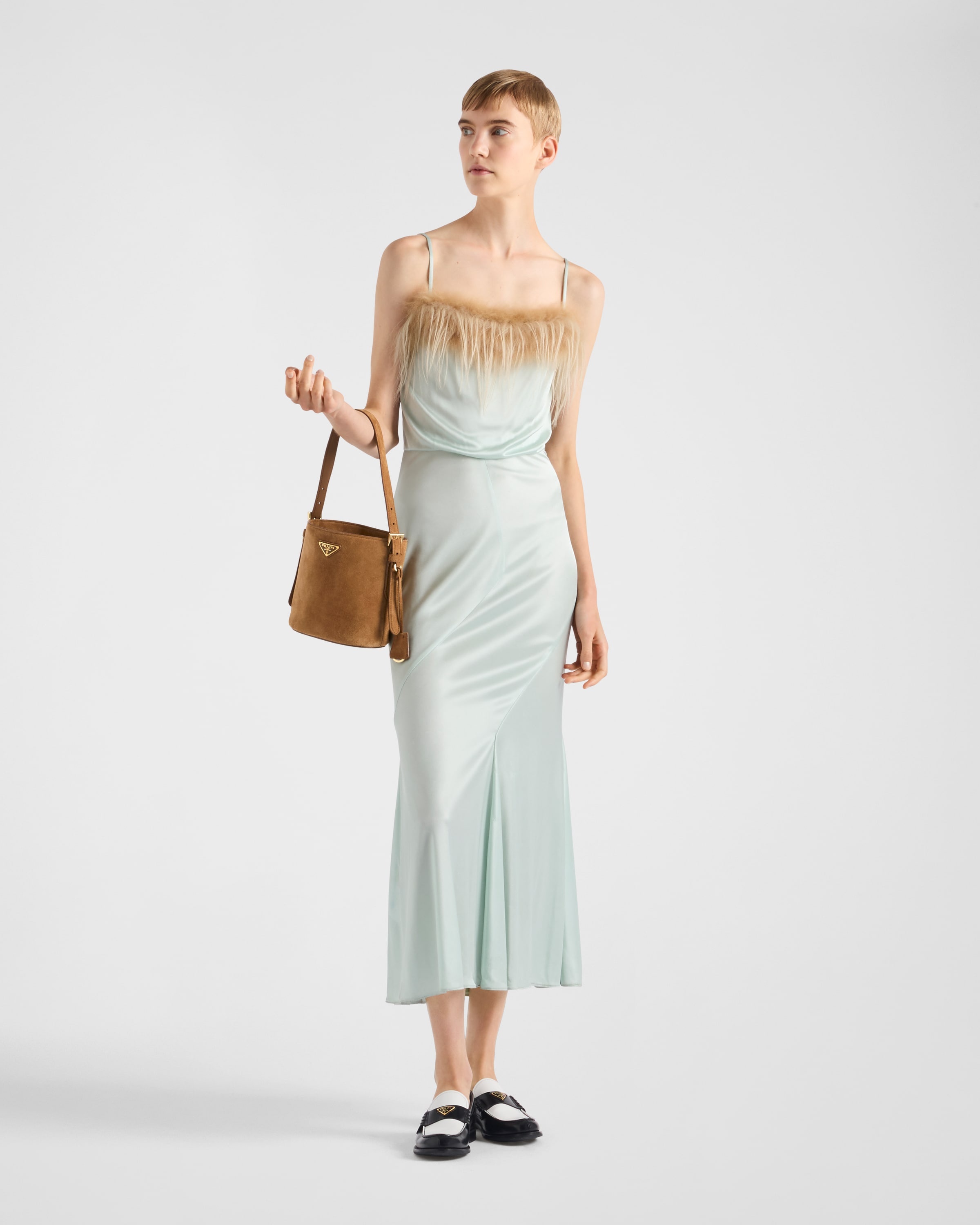 Satin jersey dress - 2