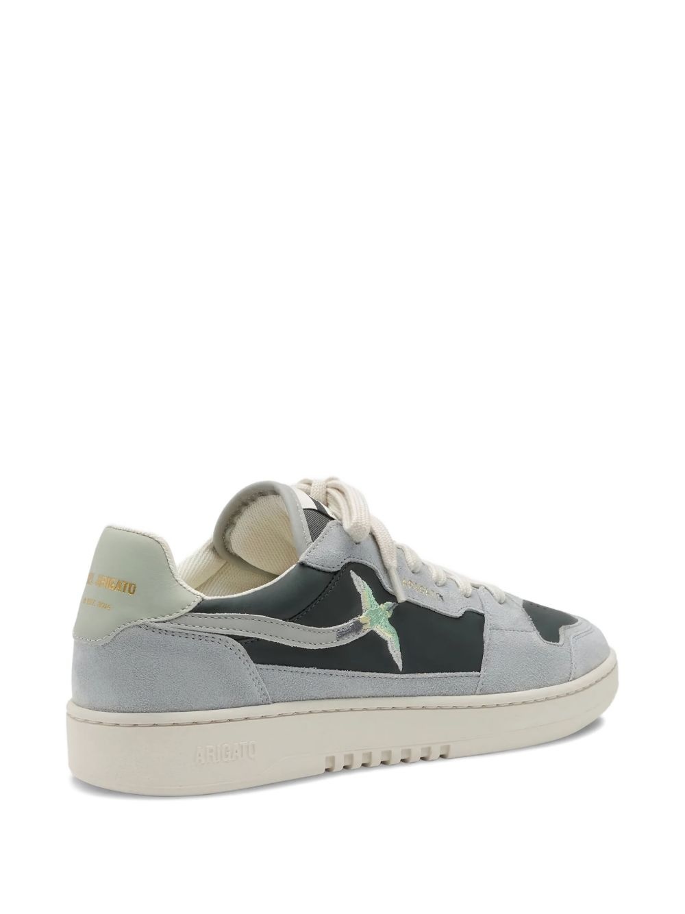 suede panelled low-top sneakers - 3