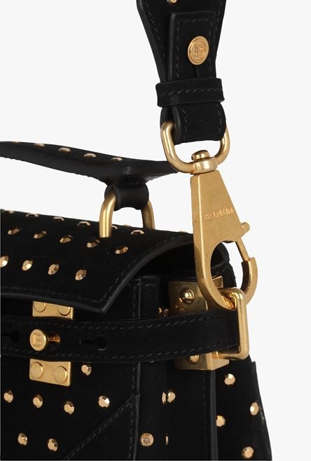 Bicolor black and gold leather B-Buzz 19 bag - 9