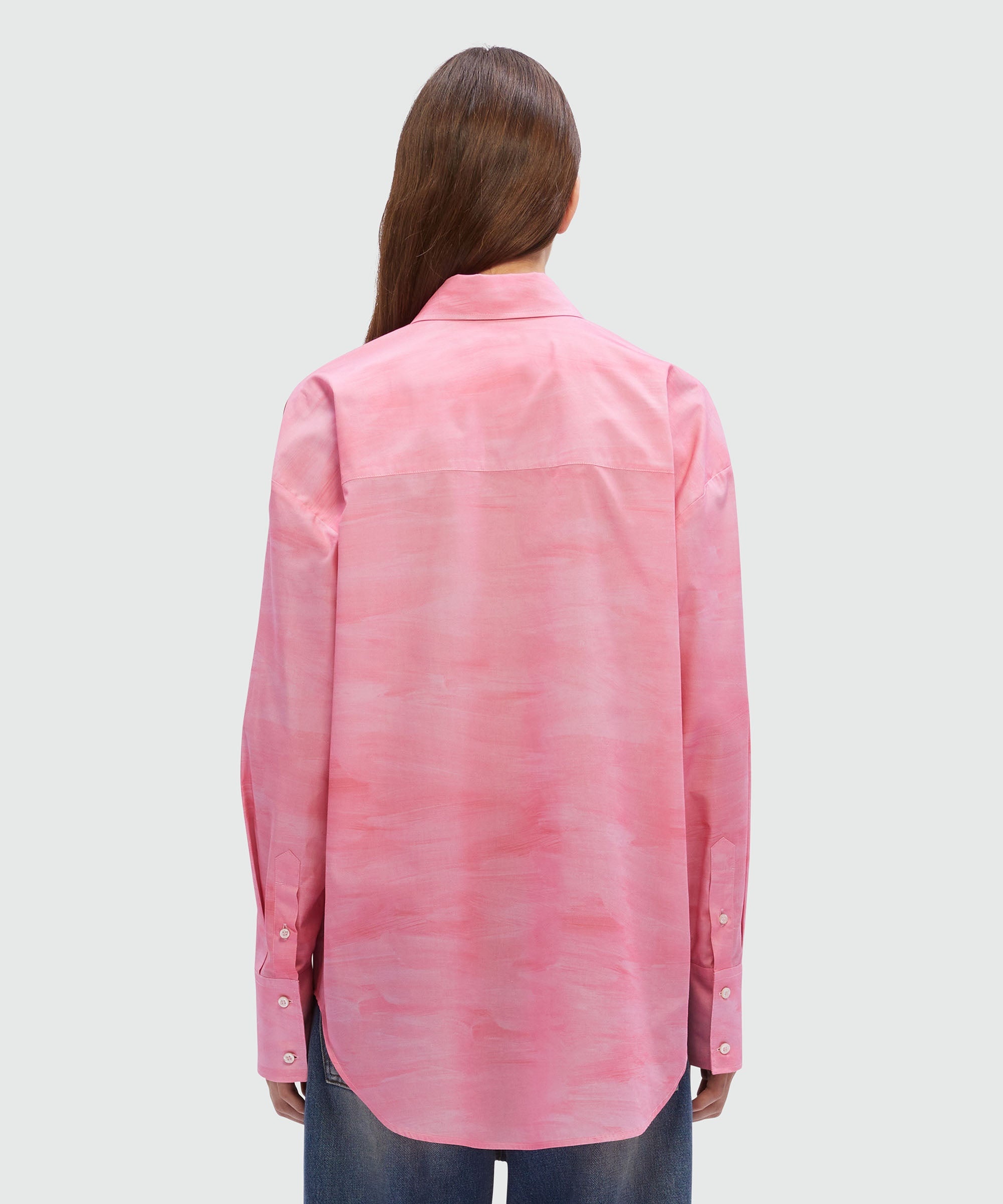 Luke Edward Hall x MSGM print cotton shirt - 3