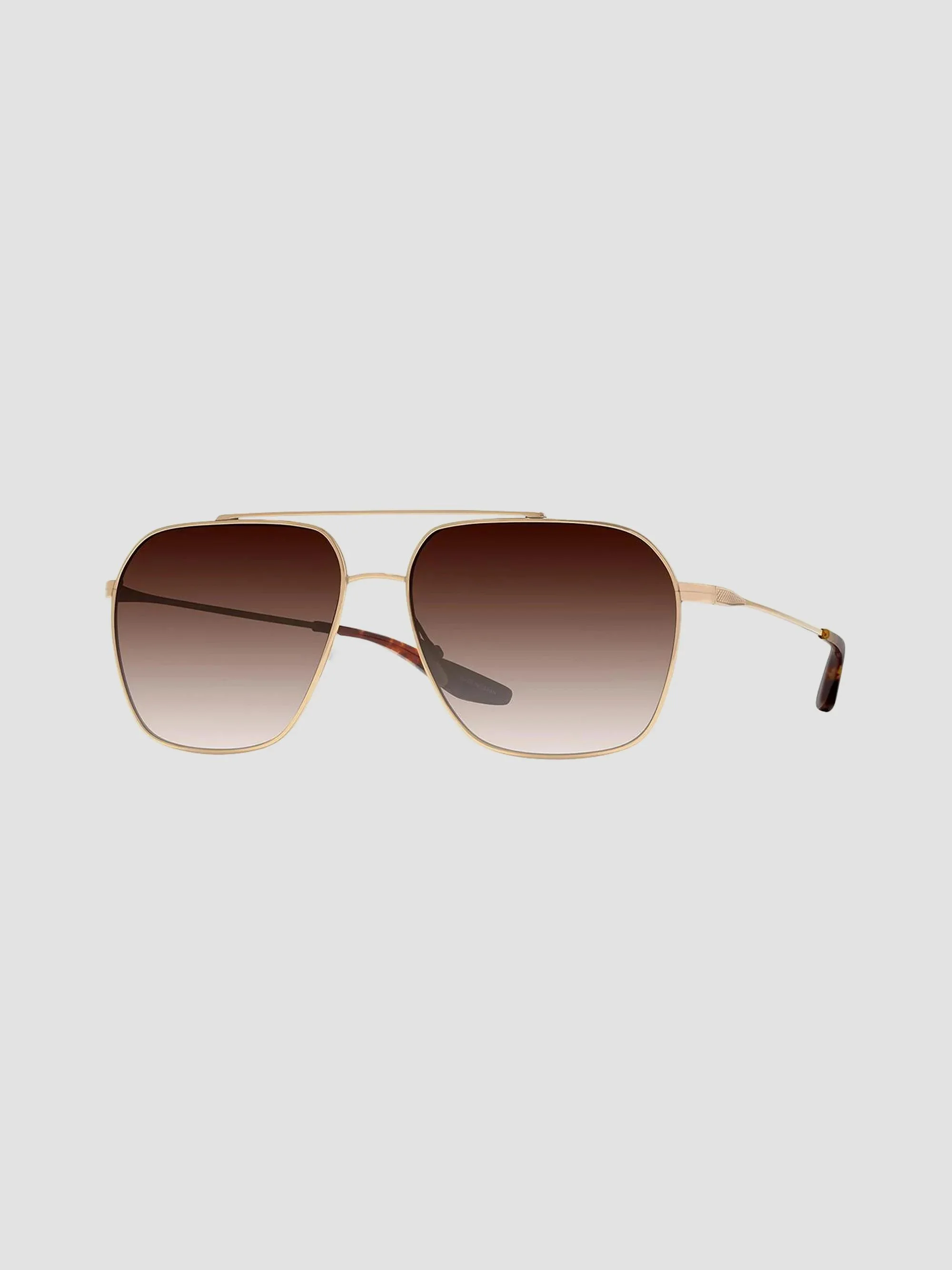 Men's Rizzo 60MM Aviator Sunglasses - Gold Smokey Topaz - 1