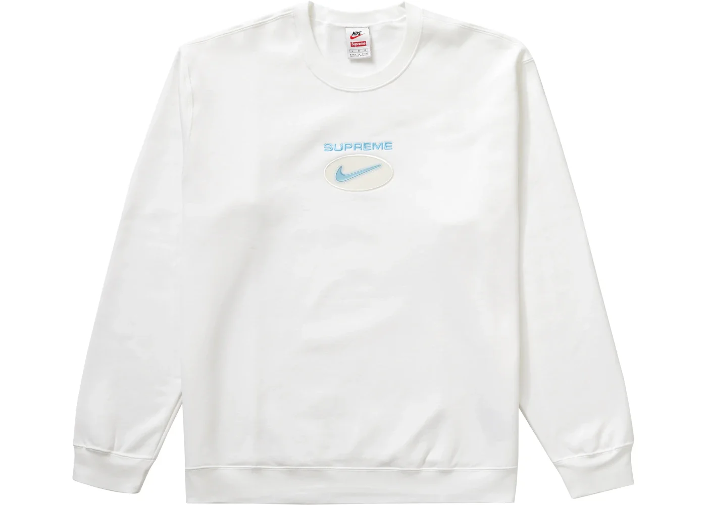 Supreme Nike Jewel Crewneck White - 1