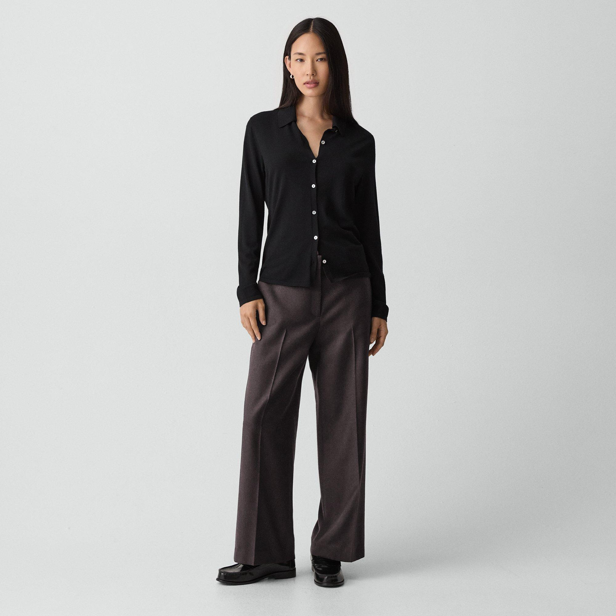 Classic Straight Pant in Sleek Flannel - 3