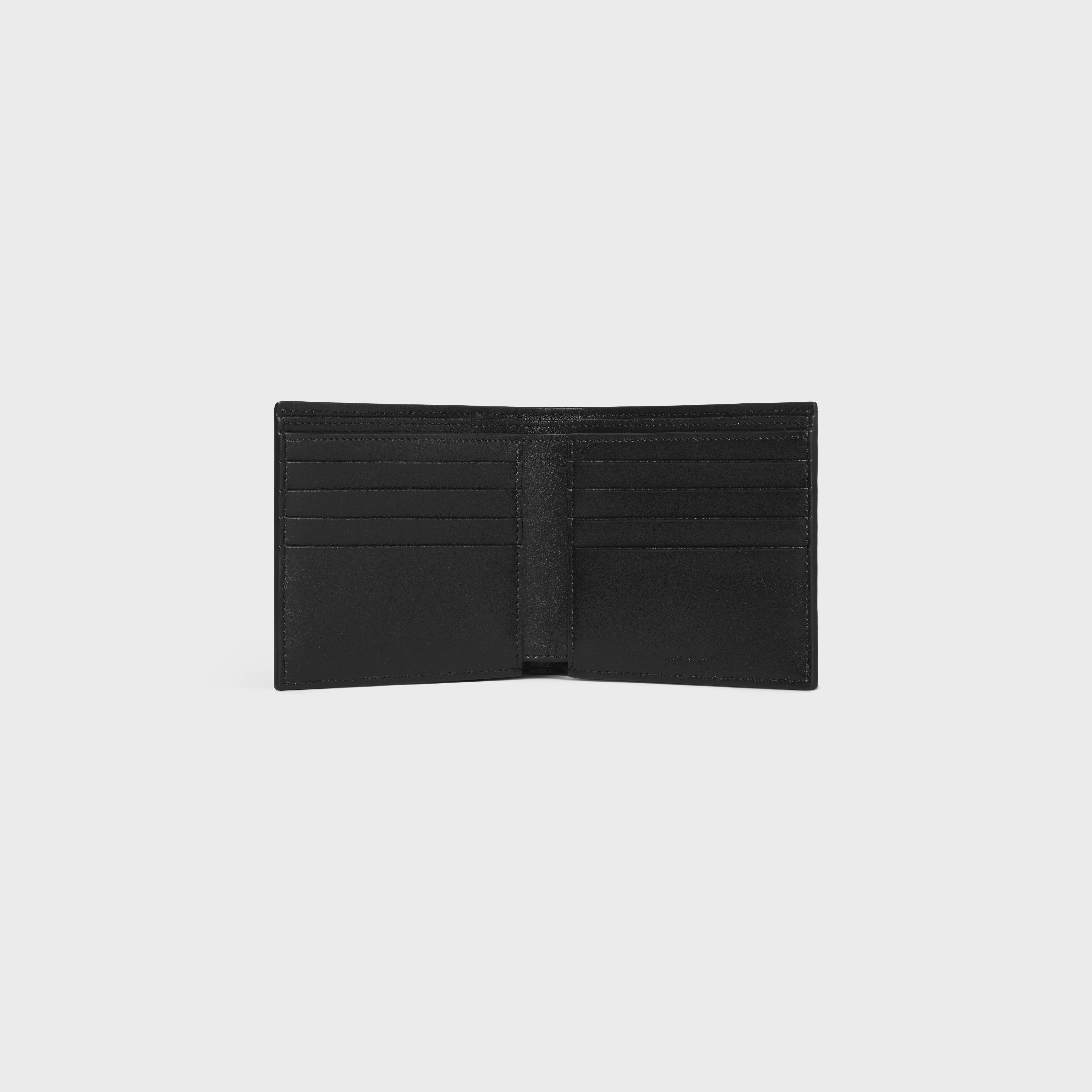 Bi-fold wallet in Calfskin with triomphe embossed - 4