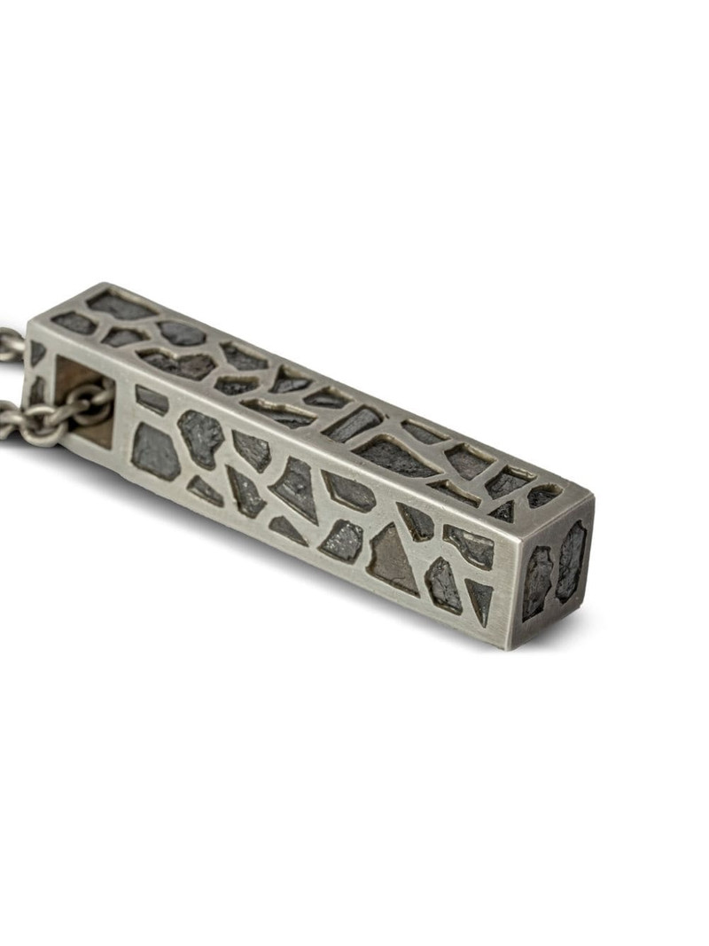 Parts of Four Cuboid diamond pendant necklace outlook