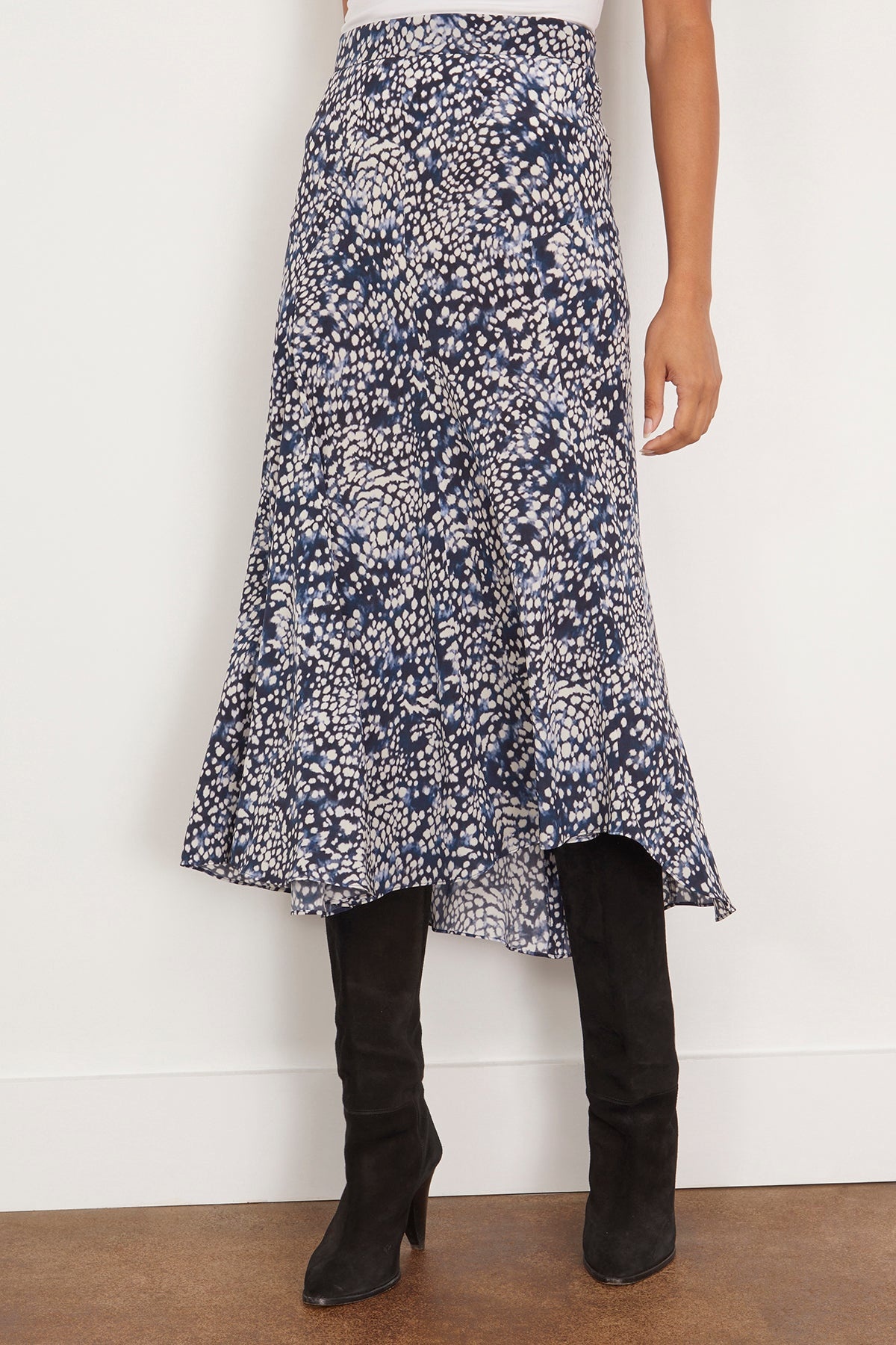 Hortensia Skirt in Midnight/White - 3