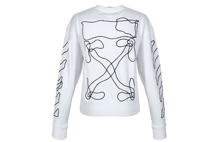 Off-White Abstract Arrows Sweatshirt Arrow Long Sleeves Pullover White OMBA035F19E300110110 - 2