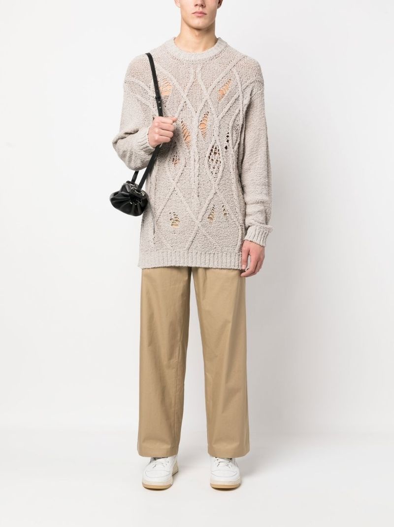 wide-leg tailored trousers - 3