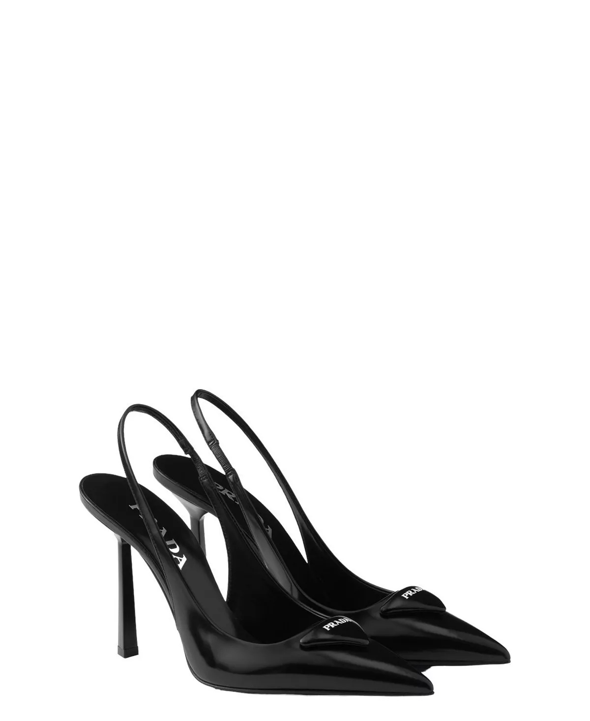 Women's Brushed Leather Slingback Pumps - 1