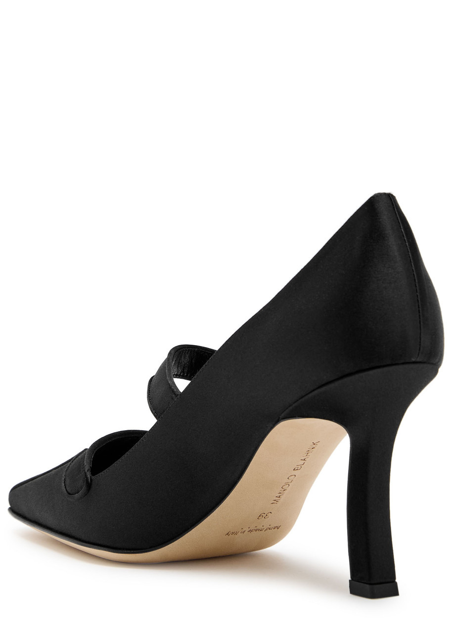 Manolo Blahnik Ganeus 90 Satin Pumps - 2
