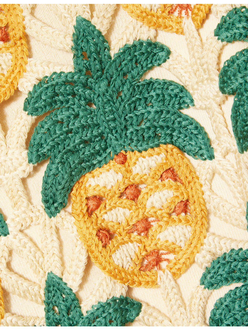 Pineapple Crochet Woven Top - 6
