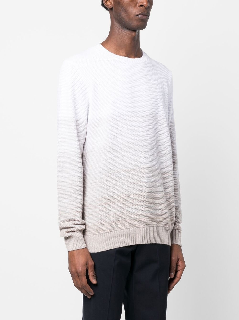 gradient-effect knitted jumper - 3