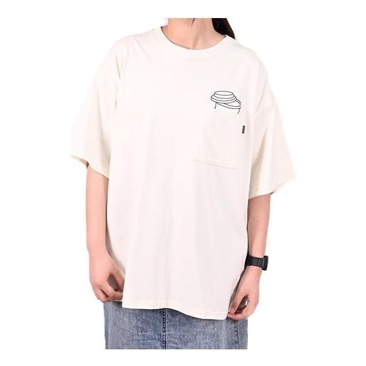 Converse Skateboard Pocket Tee 'Milk Tea' 10026175-A02 - 1