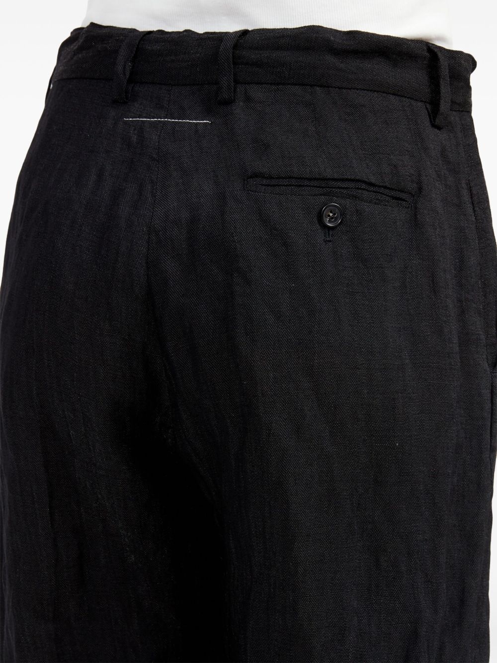 single-stitch logo flared trousers - 7