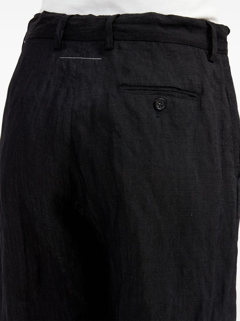single-stitch logo flared trousers 7