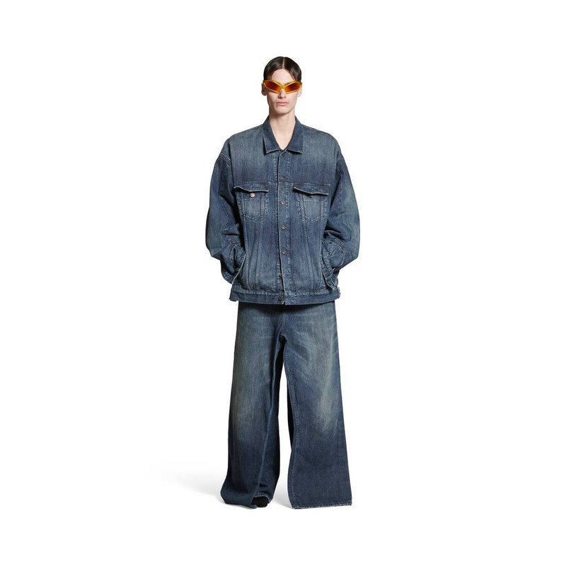 BALENCIAGA Deconstructed Jacket in Dark Blue outlook