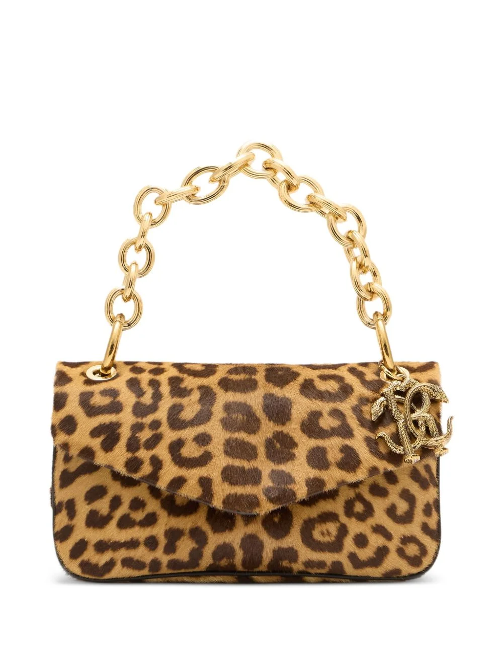leopard-print chain bag - 1