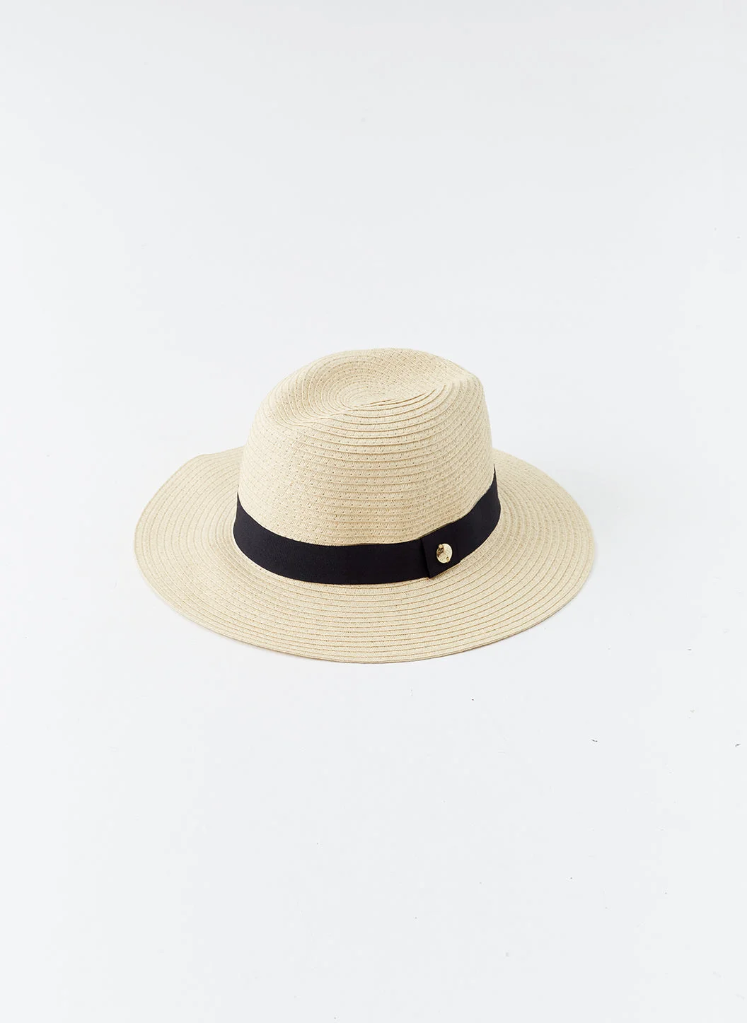 FEDORA BEIGE/BLACK HAT - 1
