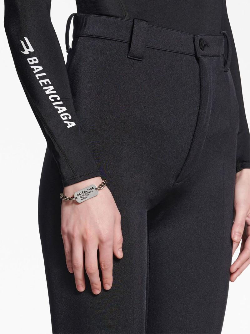 BALENCIAGA logo-tag cable-link bracelet outlook
